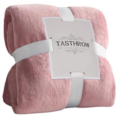Fleece Deken Roze 150x200 cm - Super Zacht en Warm voor Bed en Bank - Ideale Deken voor Alle Seizoenen