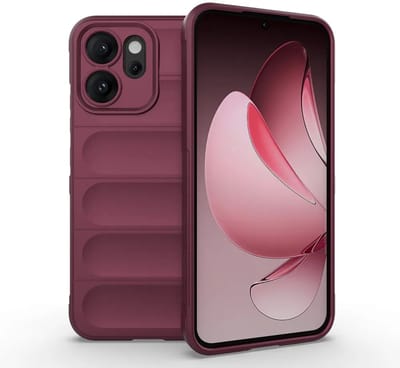 MobyDefend Hoesje - Geschikt voor Oppo Reno14 - TPU Gripcase - Donkerpaars