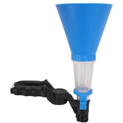Ensemble d'entonnoirs universels pour huile moteur de voiture, pince de précision, anti-fuite, PVC, outil polyvalent pour un remplissage et un entretien automatiques sans tracas bleu