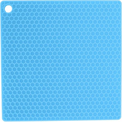 Coussin Isolant Coussin en Silicone de Qualité Alimentaire Anti-Brûlure Épaissi Tapis pour Four à Micro-Ondes pour Cuisine bleu
