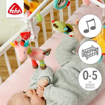 Muziekdoosje voor Baby - Slaaphulp met Melodie 'Goeden avond, goeden nacht' - Schattige Dieren voor Babybedje