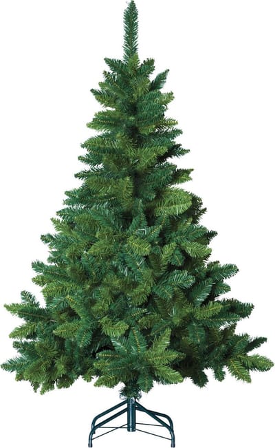 Blooming kunstkerstboom - 150 cm - groen - Ø 100 cm - 366 tips - metalen voet