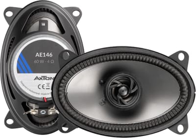 Axton AE146 - Autospeaker - 4x6 inch speakers - kleine ovale luidsprekers - 2 weg - 4 Ohm 60 Watt RMS - goedkope boxen