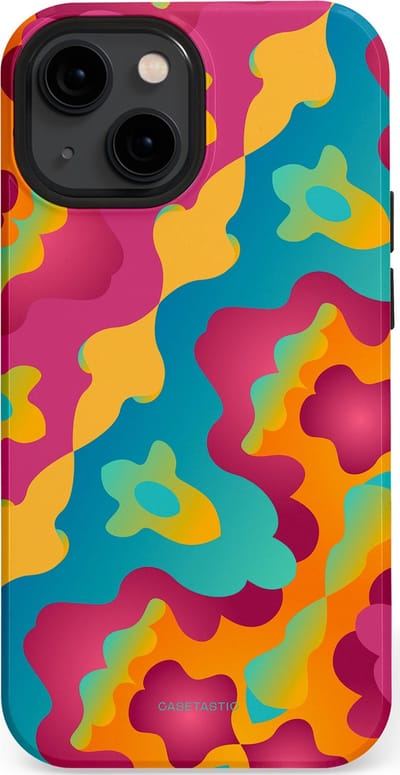 Casetastic Hoesje Geschikt voor Apple iPhone 13 Mini Magsafe - Stijlvolle Beschermende Duo-layer Case - Vlektastisch