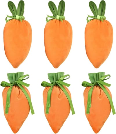 Vrolijke Paaszakken voor het Vullen, Set van 6, Ideaal voor Paaseieren en Snoepgoed, Perfecte Paascadeaus