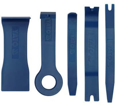 YATO Professionele Bekledingsverwijderset – 5-delig – Stevig Nylon – Blauw – Krasvrije Demontage van Autobekleding en Strips