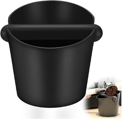 GELLDG Koffiedikopvangbak - met afneembare aftapstang - voor portafilters - opvang- en recyclingbak voor koffiedik - geschikt voor keukens, restaurants, cafés, bars en kantoren