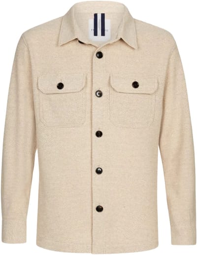 Profuomo - Vest Beige Profuomo Overshirts Beige Ppwf10017