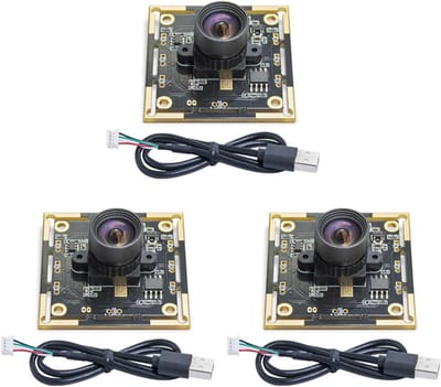 Cameramodules - Groothoek USB - Technische projecten - 100 graden gezichtsveld - 3 meter kabel - Zwart