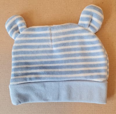 Blue Seven Baby Muts Blauw en Slabbedje Maat 62