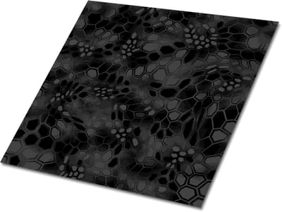 Tulup PVC Tegels - Camouflagepatroon Vinyl Tegels - 30 cm x 30 cm - Zwart Zelfklevende PVC Tegels - Set van 9 - Zelfklevende Vinyl Tegels - Abstract Plaktegels - Vinyl Vloer Tegels - Plaktegels keuken en Badkamer