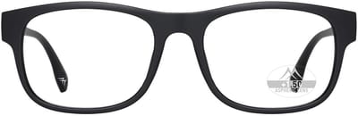 Montana Eyewear MRC1 leesbril met clip-on zonnebril +1.50 - Rechthoekig - Zwart