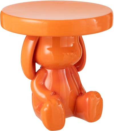 J-Line bijzettafel Beer - polyresin - oranje