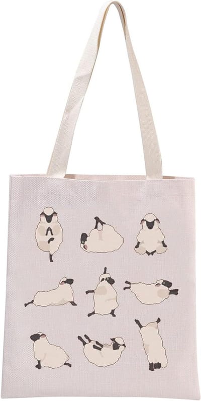 Allecto Plus - Schattige Schapen Yoga Tas voor Dierenliefhebbers met Grappig Ontwerp