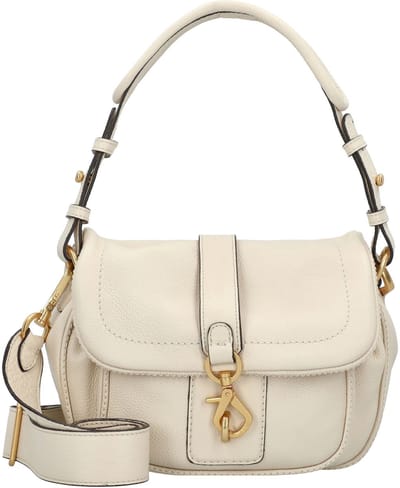 abro Schoudertas Leather Dalia Star Saddle Shoulderbag Beige Crème