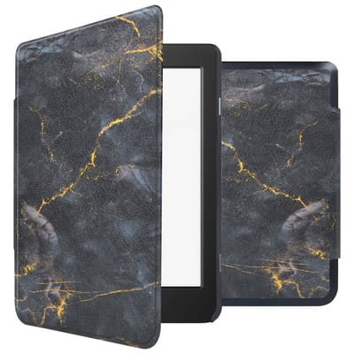 imoshion Design Slim Hard Case Bookcase voor de Kobo Nia - Black Marble