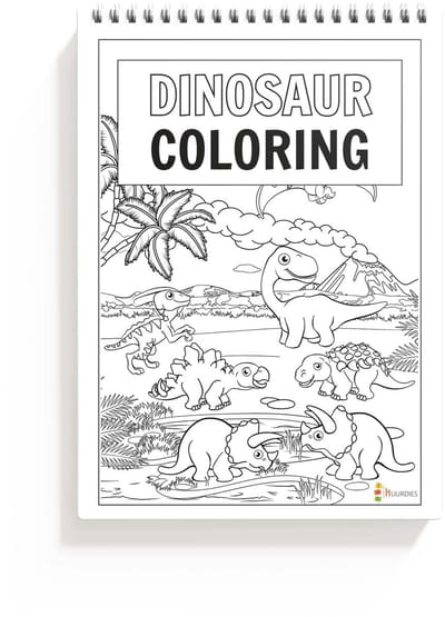 Huurdies - Kleurblok - Dino - A4 - 32 Kleurplaten
