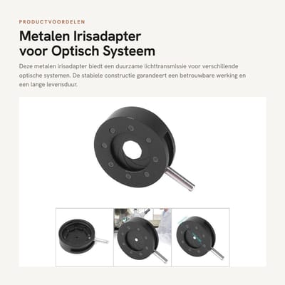 Dailygoods - Metalen Irisadapter voor Optisch Systeem