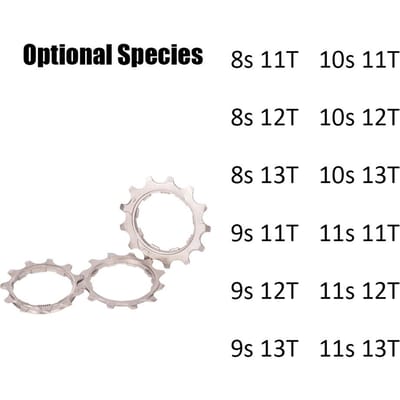 8/9/10/11 Speed ​​11 T/12 T/13 T Vrijloop vliegwiel Rondsel voor Fiets MTB Cassette Cog in 10s11T