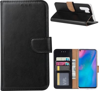 Bookcase Geschikt voor: Huawei P30 Pro - Zwart - portemonnee hoesje