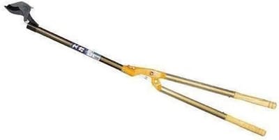Tweehandige Snoeischaar - Heggenschaar Snoeischaar - Takken Snoeien - Speciaal Geslepen Bladen - 150 cm - Beige Bruin Zwart
