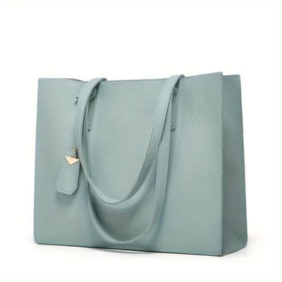 Livano Handtas Dames - Schoudertas - School - Shopper - Schooltas - Werktas - Hemelsblauw