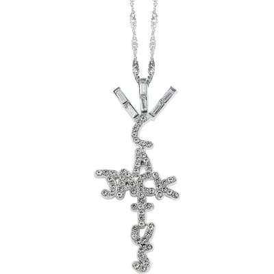 Scott Cactus Jack Vorm Hanger Ketting - IJskristal Zirkonia Hip Hop Sieraden Mooi Cadeau Duurzaam zilver