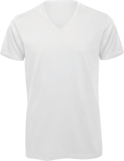 B&C Organic Cotton Inspire V-neck T-shirt CGTM044 - White - L