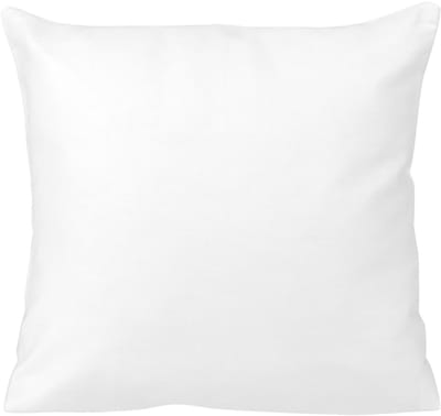 Dekoratieve Kussensloop 40x40cm - 100% Katoen Satijn Wit