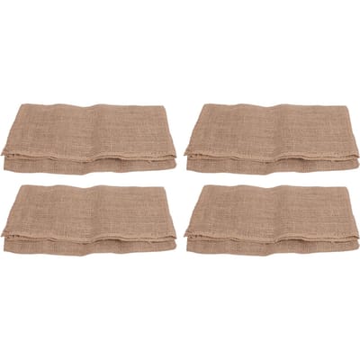 4 pièces Sacs de jute Sacs de pommes de terre réutilisables Sacs de course de sac de pommes de terre pour enfants Jeux de cour de récréation extérieurs