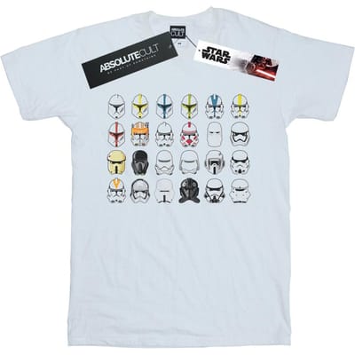 Star Wars Heren Trooper Helmen T-Shirt (Wit)