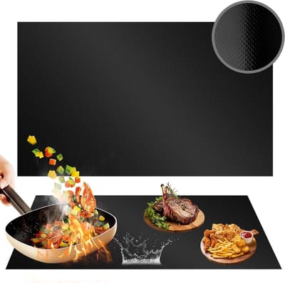 Grote Siliconen Beschermmat voor Inductiekookplaat 54x90cm - Hittebestendige Kookplaat Bedekking, Isolatiemateriaal en Vlekbestendig Ontwerp