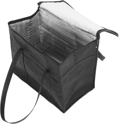 Opslagtas Brandstof Pellets - Houtskool Zak Opvouwbaar - Buiten Opslaan - Brandvertragend Materiaal - 41x33x23 cm - Zwart