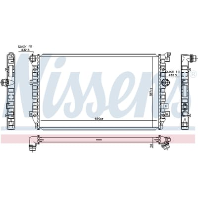 Radiator, motorkoeling NISSENS 65335