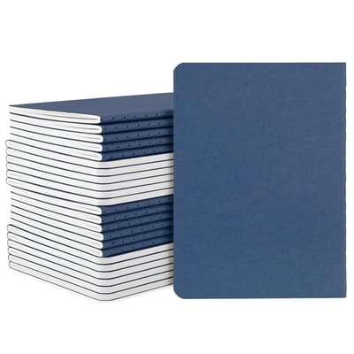 Notitieboek A6 Gestippeld - Set van 24 Klein Notitieboekjes 10x14cm met 100GSM Papier - Perfect voor Agenda, Notities en Creatieve Projecten