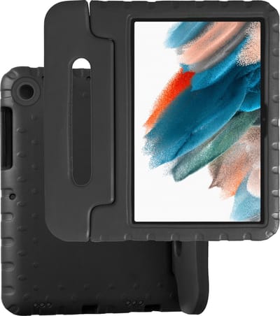 Hoesje Geschikt voor Samsung Galaxy Tab A8 - Kinderhoes Shockproof Bumper - Kidsproof Case - Tablet Hoes - Kinder Hoes Cover - Zwart
