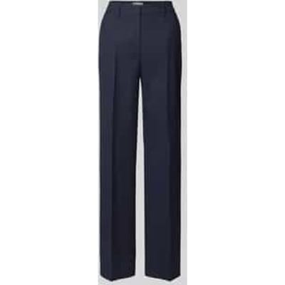 Broek met persplooien en paspelzakken aan de achterkant