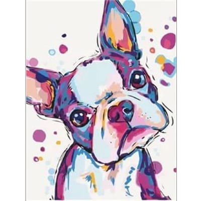 5d diy diamant schilderij hond dier diamant borduurwerk strass foto diamant mozaïek 20X30CM