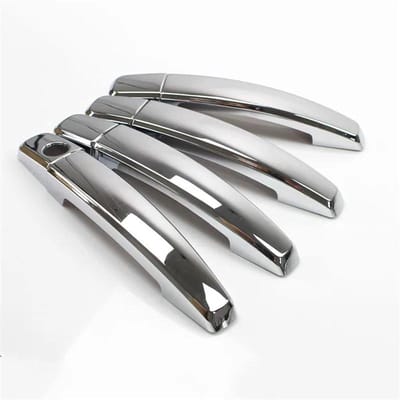 Deurgreep Covers - Styling Accessoires - Auto Beschermen - Krasbestendig ABS - Set van 8 - Zilver
