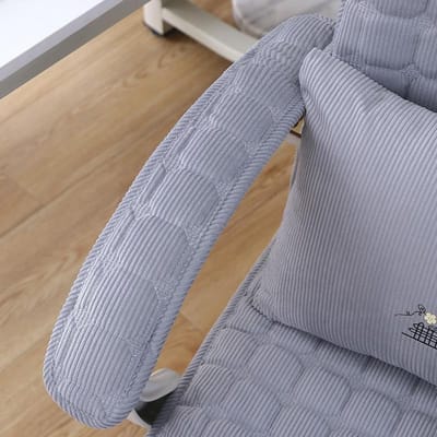 Coussin d'accoudoir de chaise Coussin de siège E-sports de chaise de bureau Coudière en éponge Gaine épaissie Coussin d'accoudoir de siège à long terme 10 * 40 cm gray