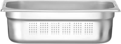 Bacs gastro perforés, acier inoxydable, GN13, 325x176mm, hauteur 100mm, Hendi 802526