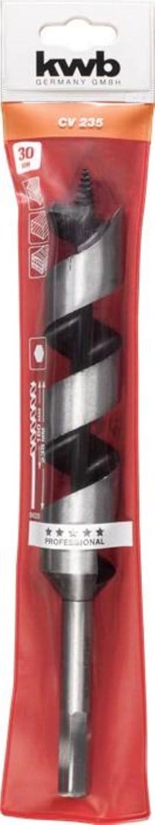 KWB slangenboor Ø 30 x 235 mm - Centreerpunt - Professional line - Zeskantschacht - 042224