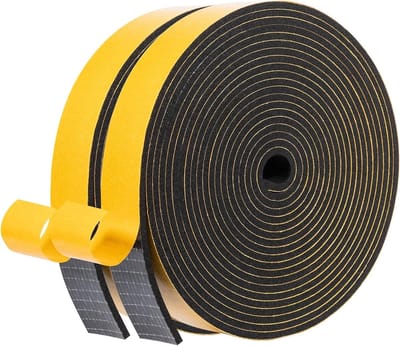 Dichte afdichtband 20 mm breed, 10 m lang, voor deuren en ramen - Geluiddicht, waterdicht en stofdicht tegen koude tocht