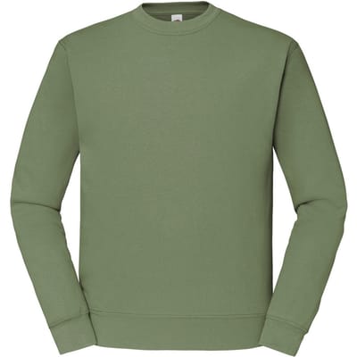 Fruit of the Loom Heren Klassiek 80/20 Ingezet Sweatshirt (Klassieke Olijf)