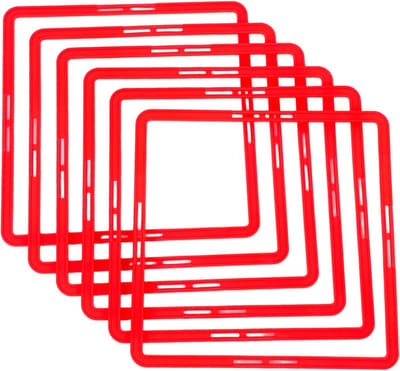 Trainingsringen - Agility Cirkels - Sport Training - Felgekleurd - 43 cm - Rood