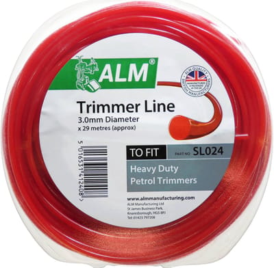 ALM trimmerdraad - 3 mm x 29 meter - maaidraad voor grastrimmer en bosmaaier - trimdraad - trimmer strimmerdraad - draad kantenmaaier - 3.0 - 3mm