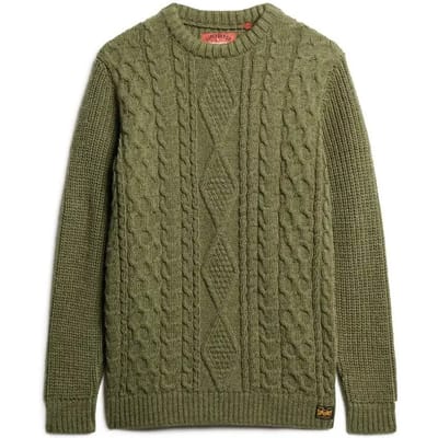 Superdry JACOB CABLE JUMPER Heren Trui - Maat L