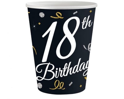 Happy Birthday B&C Happy Birthday 18 paper cups 6 pcs 200 ml