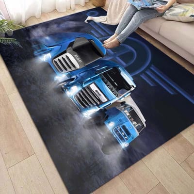 Daf Vrachtwagen Tapijt en Kleed Klassieke Auto logo Tapijt Vloermat Woonkamer Slaapkamer Decoreren Zacht Tapijt Kinderkamer Kleed Wasbare Kleden 40x60cm