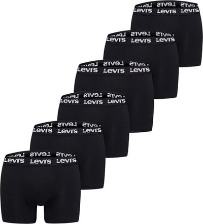 Pack of 6 men's Levis REPEAT LOGO BOXER boxer shorts underwear pants